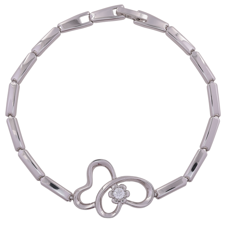 Браслет Xuping Родий Бабочка размер 19.5см х 3мм фото №1