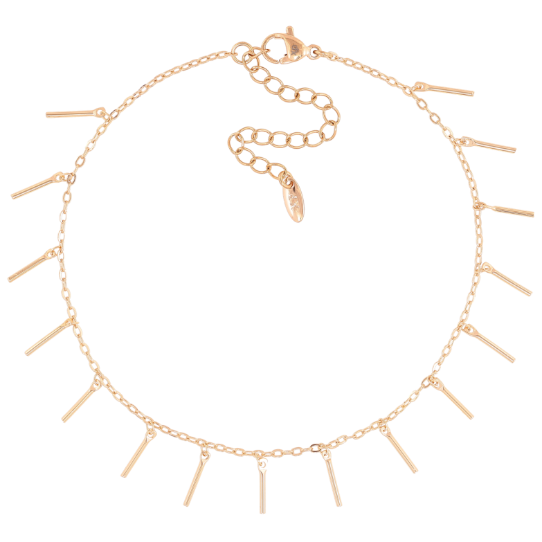 Браслет Xuping Позолота 18K на ногу Якорная цепочка с подвесками размер 22-27.5см х 1.5мм фото №1