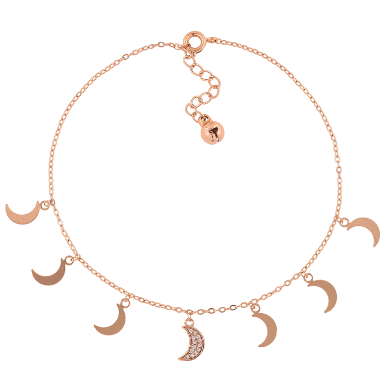 Браслет Xuping Позолота 18K на ногу «Якірний ланцюжок з підвісками» розмір 23-26см х 1мм фото №1