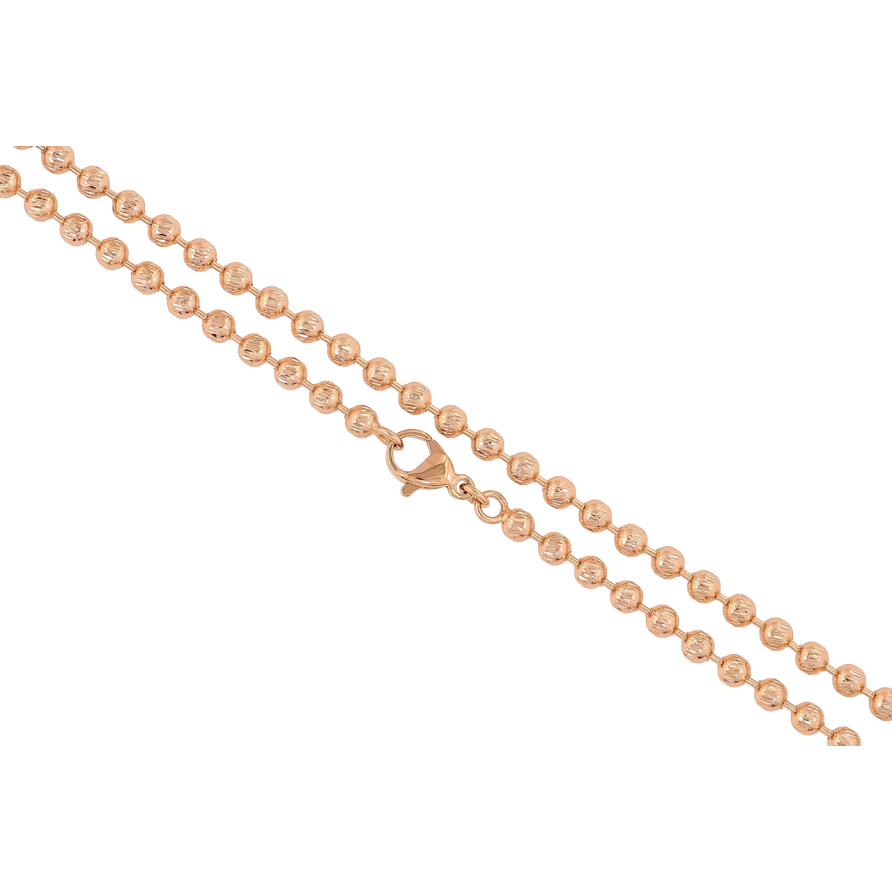 Цепочка Xuping Позолота 18K Плетение Перлина длинна 45см х 3мм фото №1