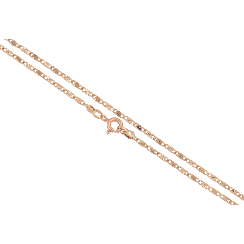 Ланцюжок Xuping Позолота 18K Плетіння Морський ланцюг з візерунком» довжина 45см х 2мм фото №1