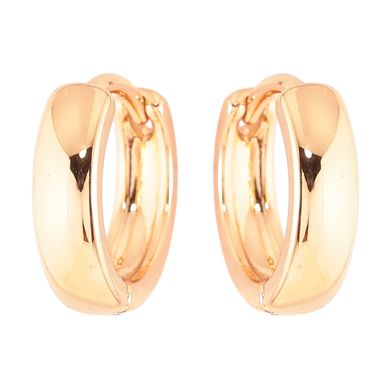 Сережки Xuping Позолота 18K колечка «Класика, шир 3.6мм» фото №1