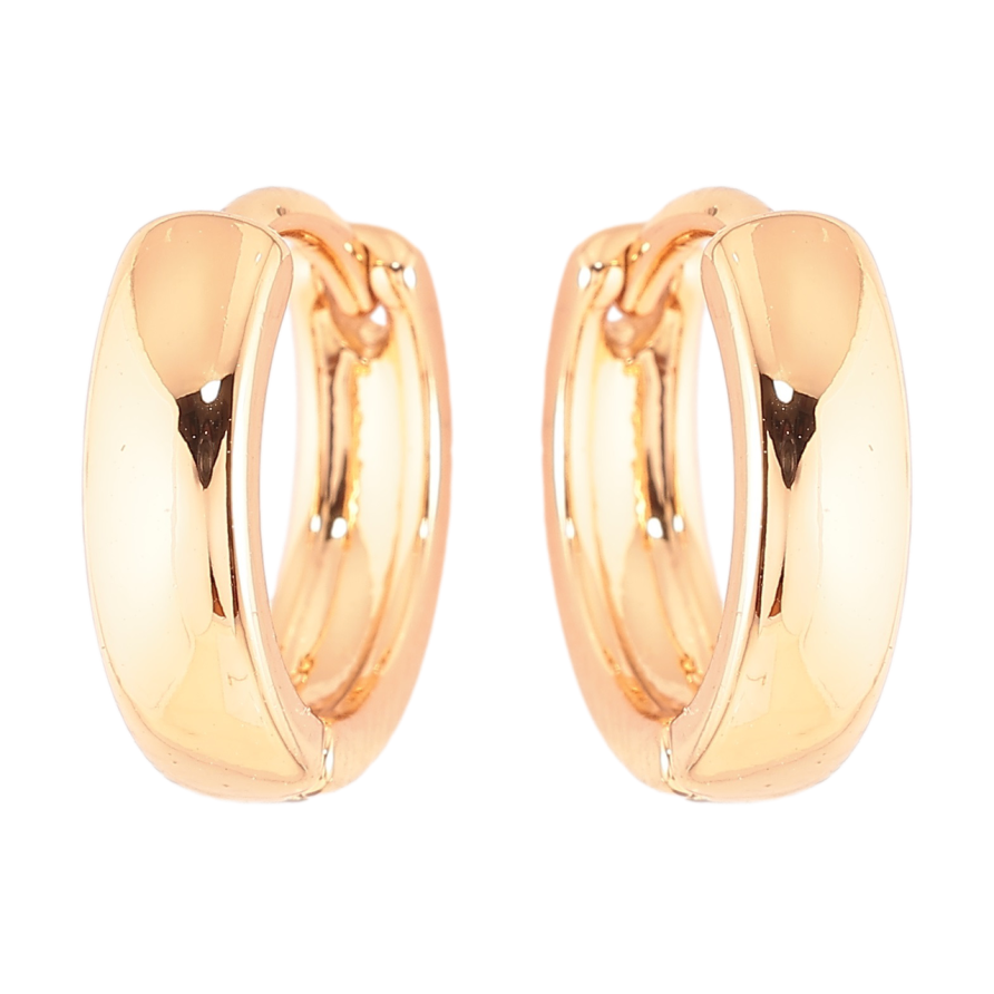 Серьги Xuping Позолота 18K колечки Классика, шир 3.6мм фото №1