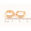 Серьги Xuping Позолота 18K колечки Классика, шир 3.6мм фото №2