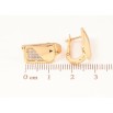 Серьги Xuping Позолота 18K английский замок Инкрустация цирконием фото №2
