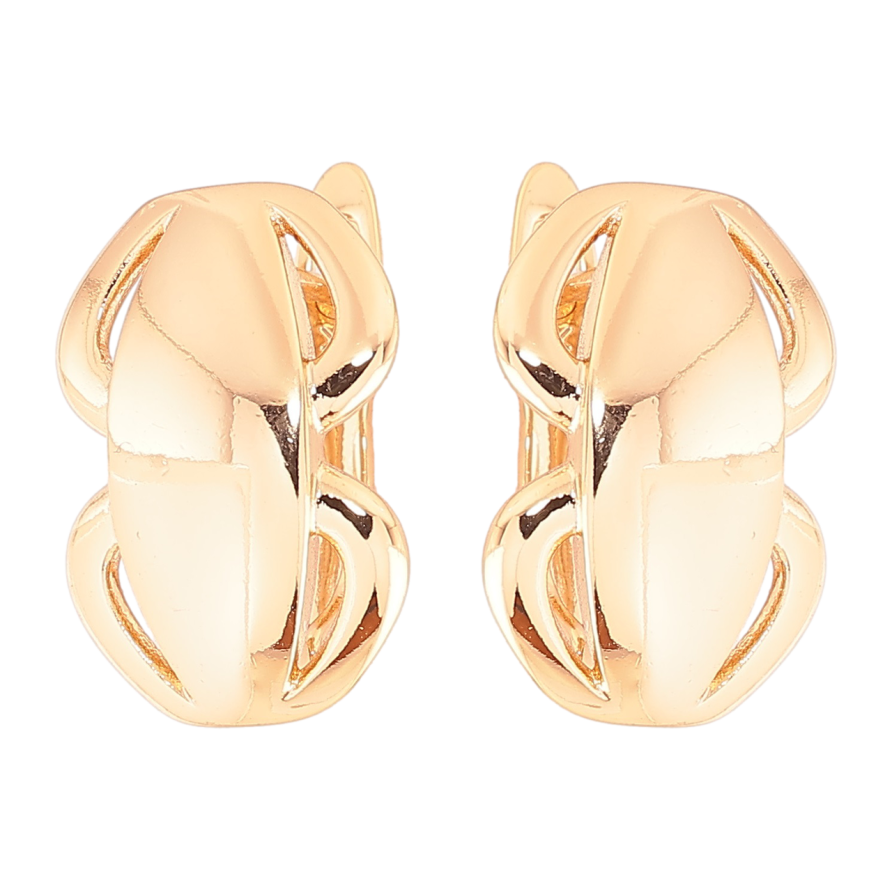 Сережки Xuping Позолота 18K англійський замок «Декоративний візерунок» фото №1