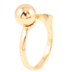 Кольцо Xuping Позолота 18K Узор с цирконием и шариком фото №2