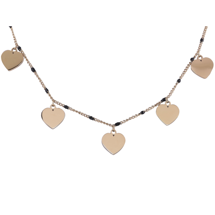 Підвіска на ланцюжку Xuping ТТМ Stainless Steel колір 14К «Сердечка» дл. 42-47см х 1.5мм фото №25