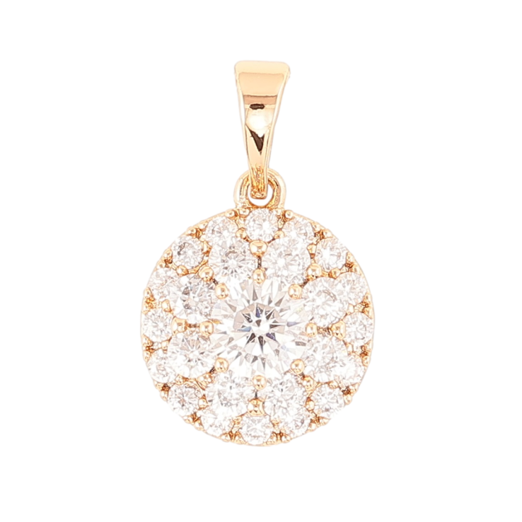 Кулон Xuping Позолота 18K «Інкрустація цирконієм» для ланцюжка до 5мм фото №2 Кулон Xuping Позолота 18K «Інкрустація цирконієм» для ланцюжка до 5мм фото №2