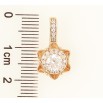 Кулон Xuping Позолота 18K «Декоративна квіточка з цирконієм» для ланцюжка до 4мм фото №2