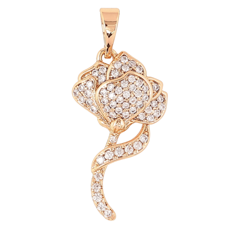 Кулон Xuping Позолота 18K «Квітка з інкрустацією цирконієм» для ланцюжка до 5мм фото №19