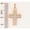 Кулон Xuping Позолота 18K Крест с цирконием для цепочки до 5мм фото №2 Кулон Xuping Позолота 18K Крест с цирконием для цепочки до 5мм фото №2