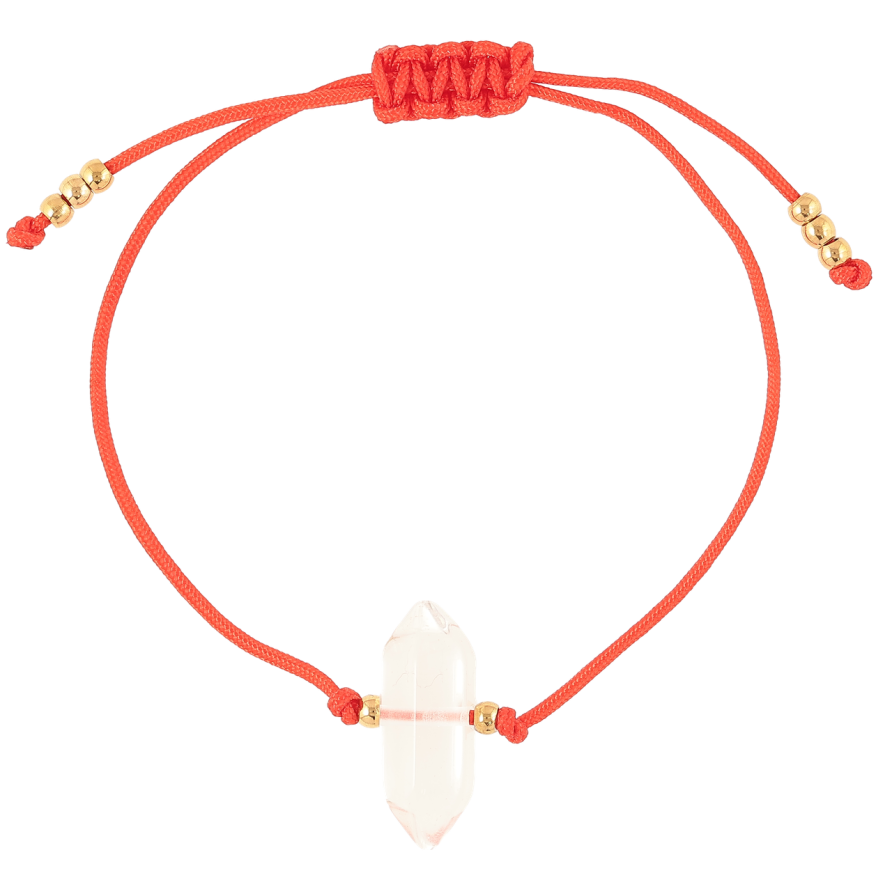 Браслет Xuping ТТМ Stainless Steel колір 14K Червоний шнур з прозорою намистиною» на затяжці 10-24см х 1мм фото №1 Браслет Xuping ТТМ Stainless Steel колір 14K Червоний шнур з прозорою намистиною» на затяжці 10-24см х 1мм фото №1