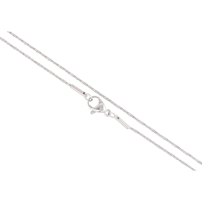 Цепочка Xuping ТТМ Stainless Steel цвет Родий Плетение Ювелирный шнур крученный длина 46см х 1мм фото №1 Цепочка Xuping ТТМ Stainless Steel цвет Родий Плетение Ювелирный шнур крученный длина 46см х 1мм фото №1