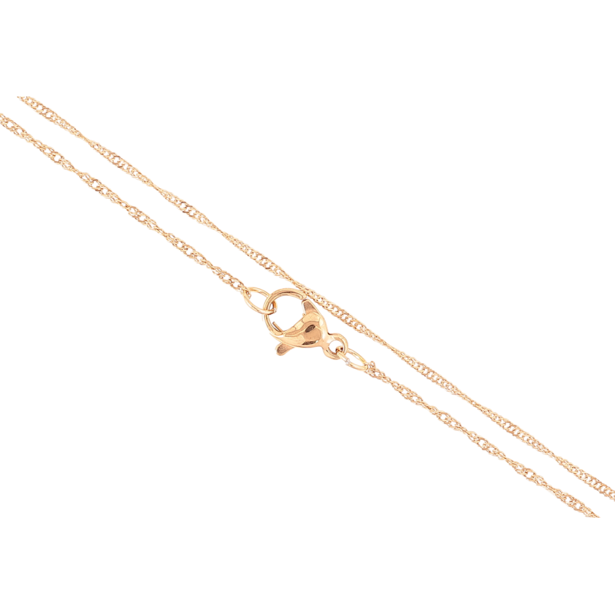 Ланцюжок Xuping ТТМ Stainless Steel колір 18К Плетіння Сингапур» довжина 46см х 1мм фото №1