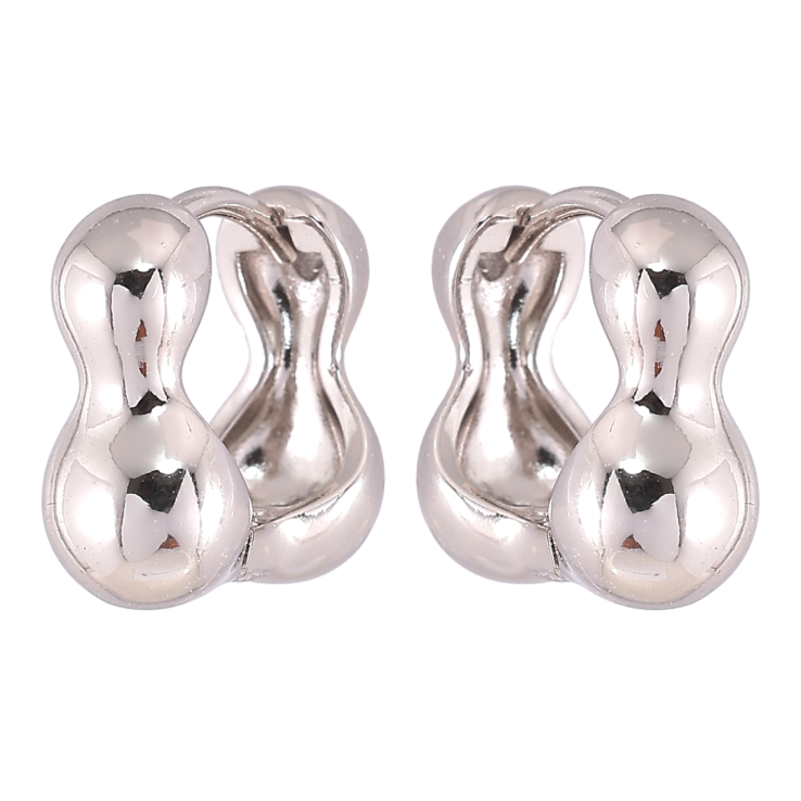 Серьги Xuping Родий колечки Фигурные фото №10