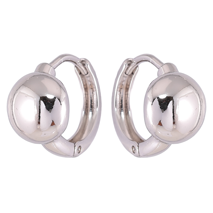 Серьги Xuping Родий колечки Полусферы фото №18