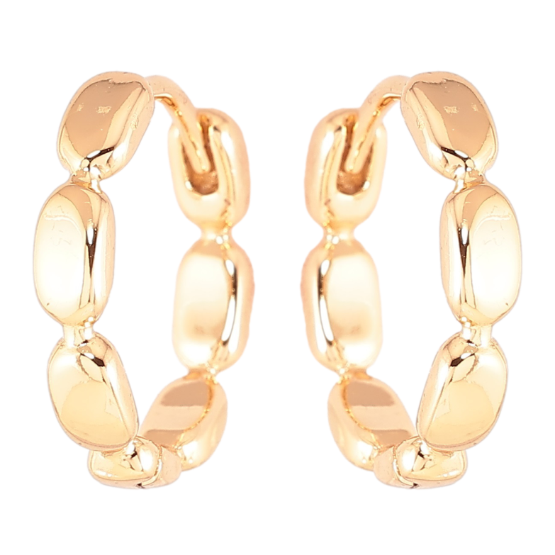 Серьги Xuping Позолота 18K колечки Фигурный узор фото №1