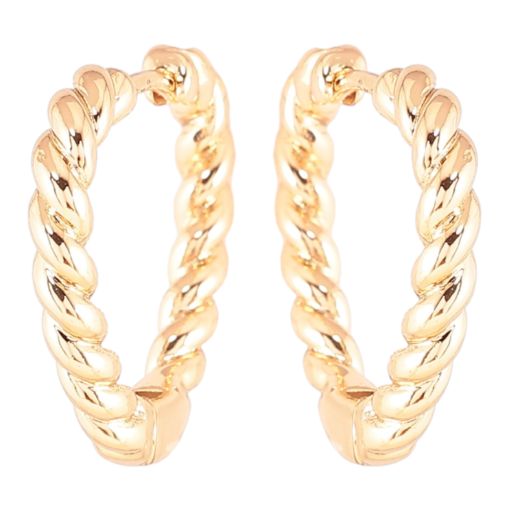 Серьги Xuping Позолота 18K колечки Декоративный узор фото №2