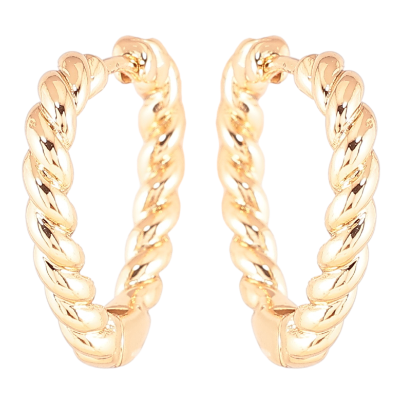 Сережки Xuping Позолота 18K колечка «Декоративний візерунок» фото №1