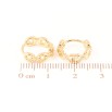 Серьги Xuping Позолота 18K колечки Узор цепочка фото №2