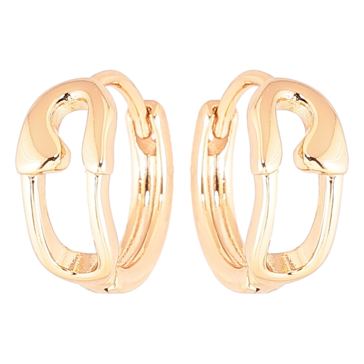 Серьги Xuping Позолота 18K колечки Булавки фото №3