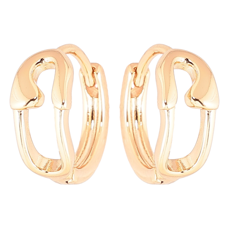 Сережки Xuping Позолота 18K колечка «Шпильки» фото №1