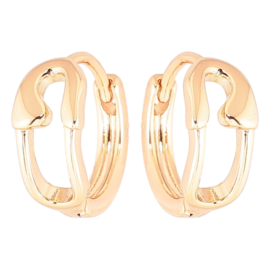 Серьги Xuping Позолота 18K колечки Булавки фото №1