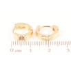 Серьги Xuping Позолота 18K колечки Декоративный узор с цирконием фото №2