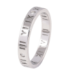 Кольцо Xuping TTM Stainless Steel Цвет Родий Римские цифры, шир. 3мм фото №2