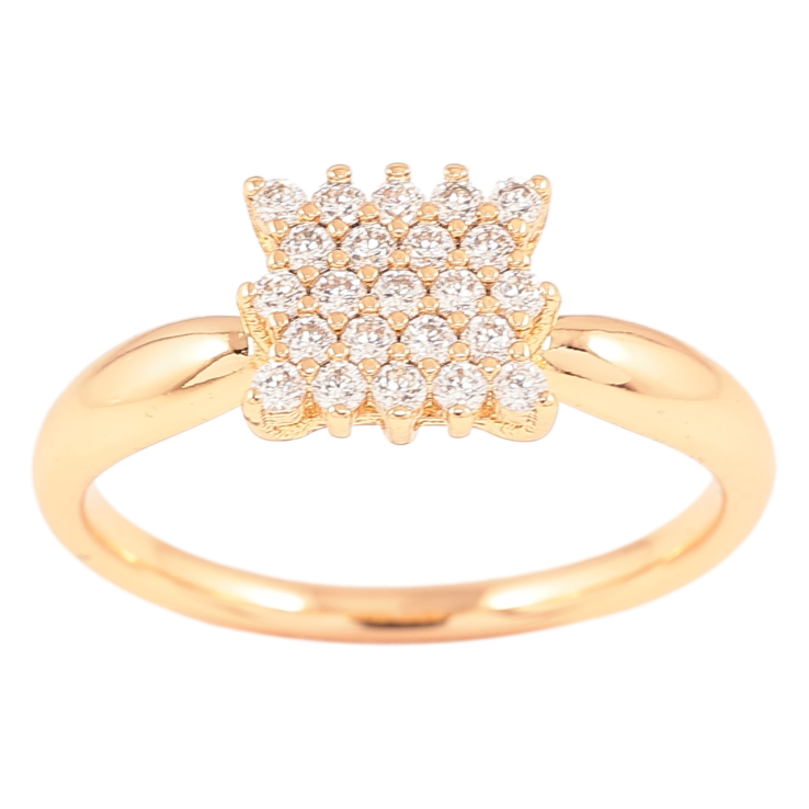 Кольцо Xuping Позолота 18K Инкрустация цирконием фото №23