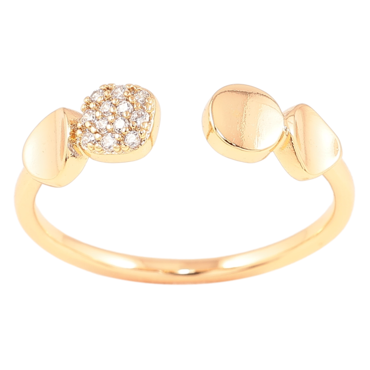 Кольцо Xuping Позолота 18K Узор с цирконием фото №25