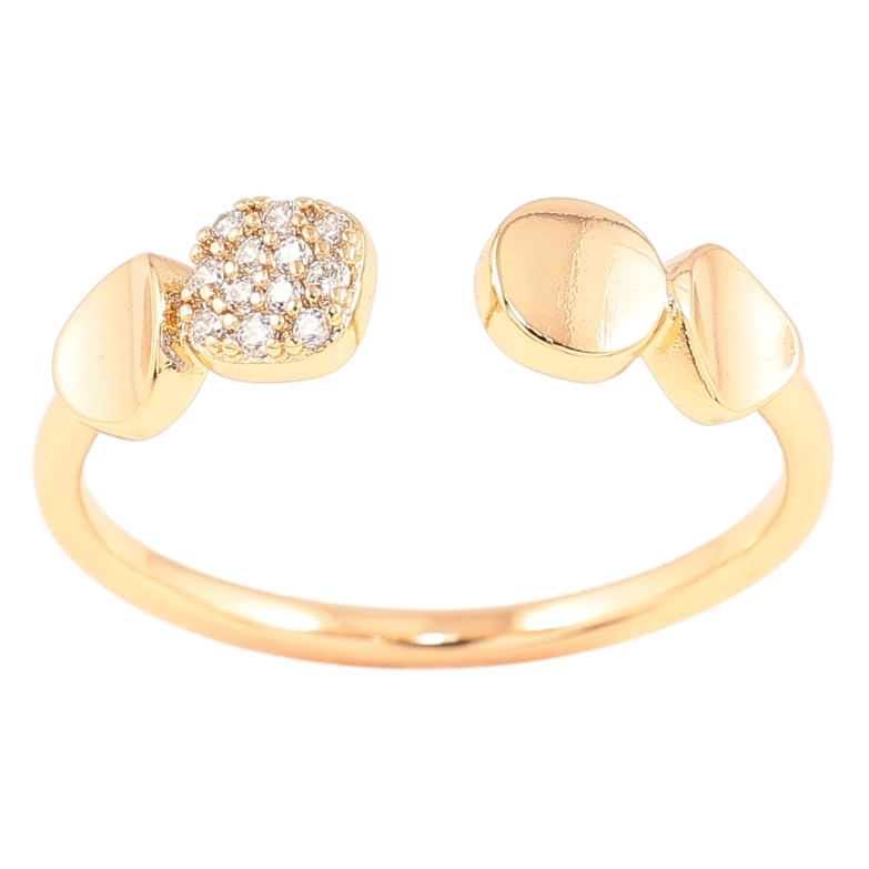 Кольцо Xuping Позолота 18K Узор с цирконием фото №1