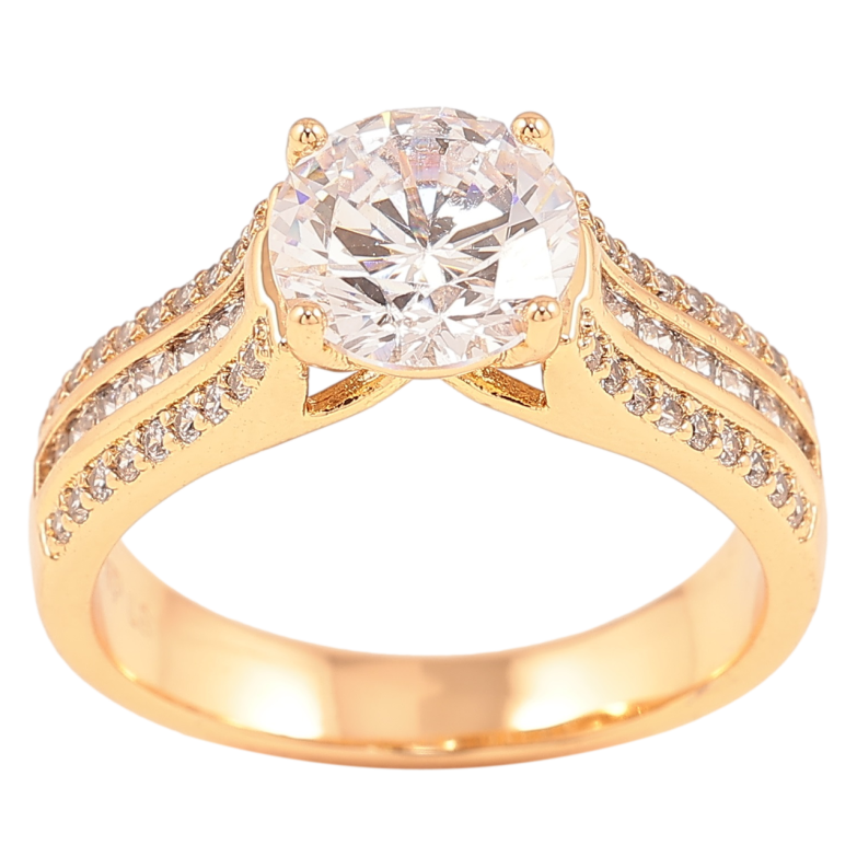 Каблучка Xuping Позолота 18K «Інкрустація цирконієм» фото №1