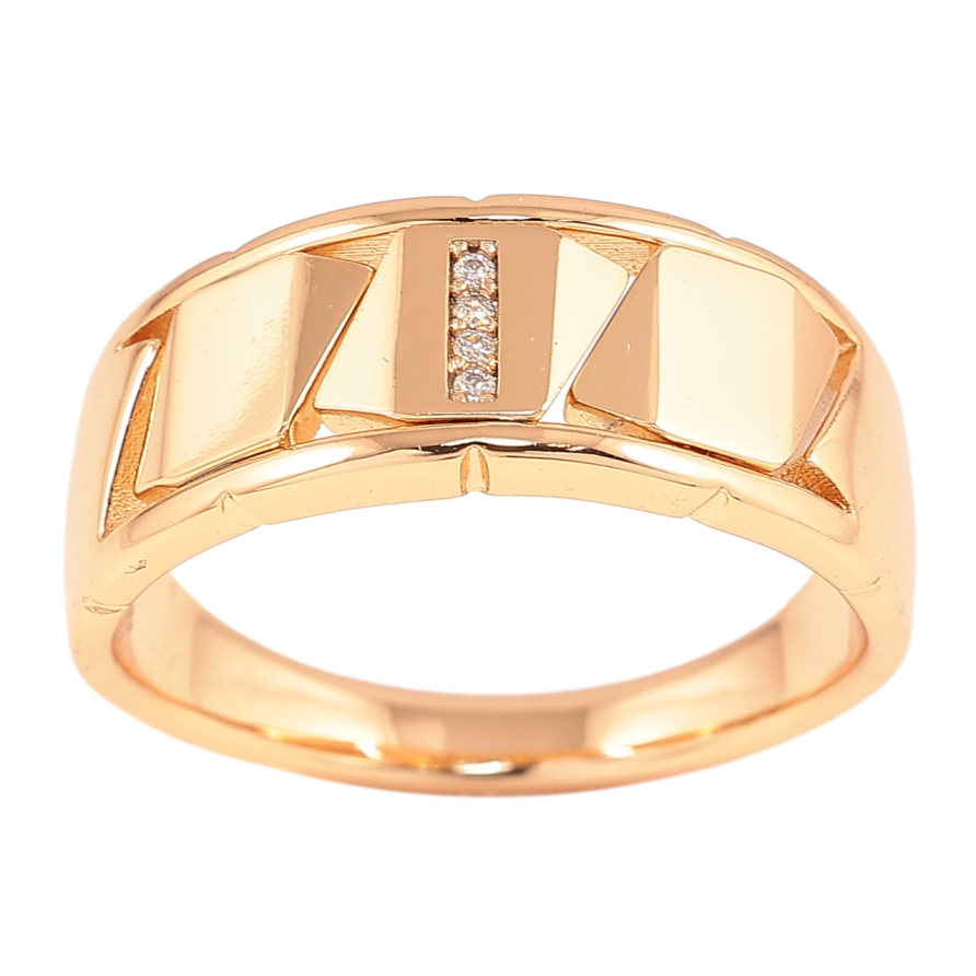 Кольцо Xuping Позолота 18K Декоративный узор с цирконием фото №1