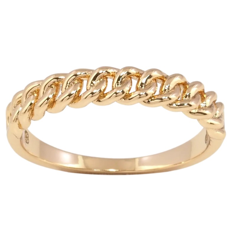 Каблучка Xuping Позолота 18K «Візерунок ланцюжок» фото №1