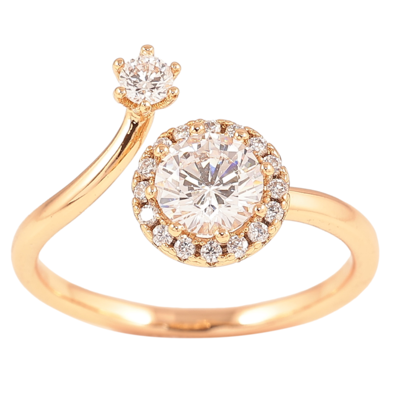 Каблучка Xuping Позолота 18K «Кришталевий блиск» фото №14