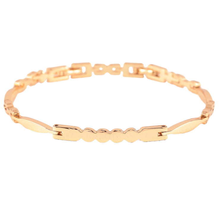 Браслет Xuping Позолота 18K Фигурные звенья длинна с доп.замком 17.5,19.5см х 3-4мм фото №14