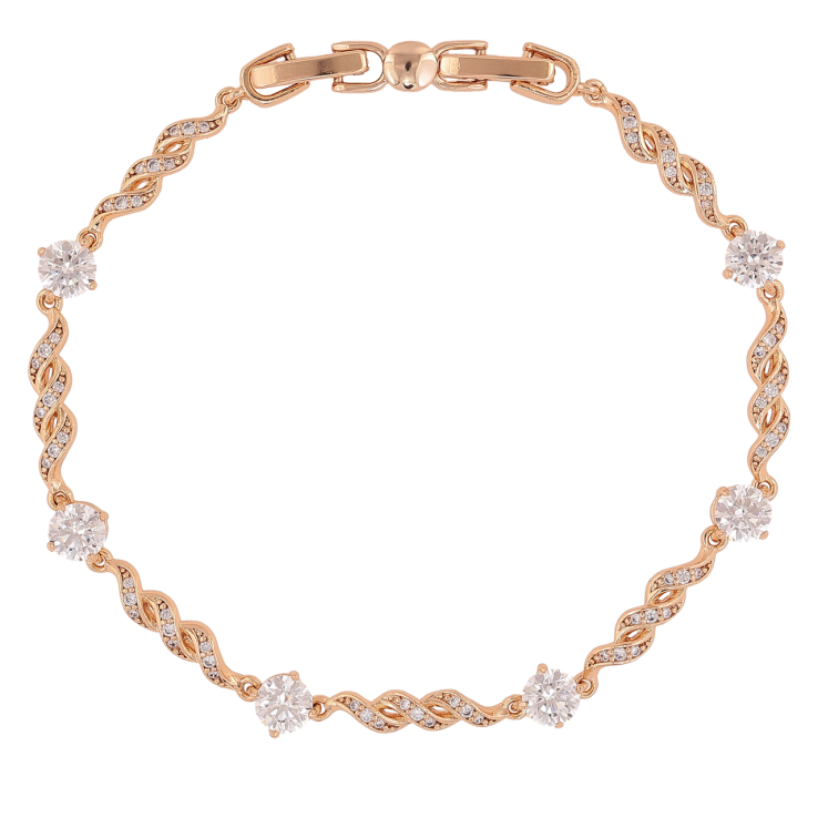 Браслет Xuping Позолота 18K «Витонченість» довжина з доп.замком 17.5,19.5см х 3.5мм фото №4