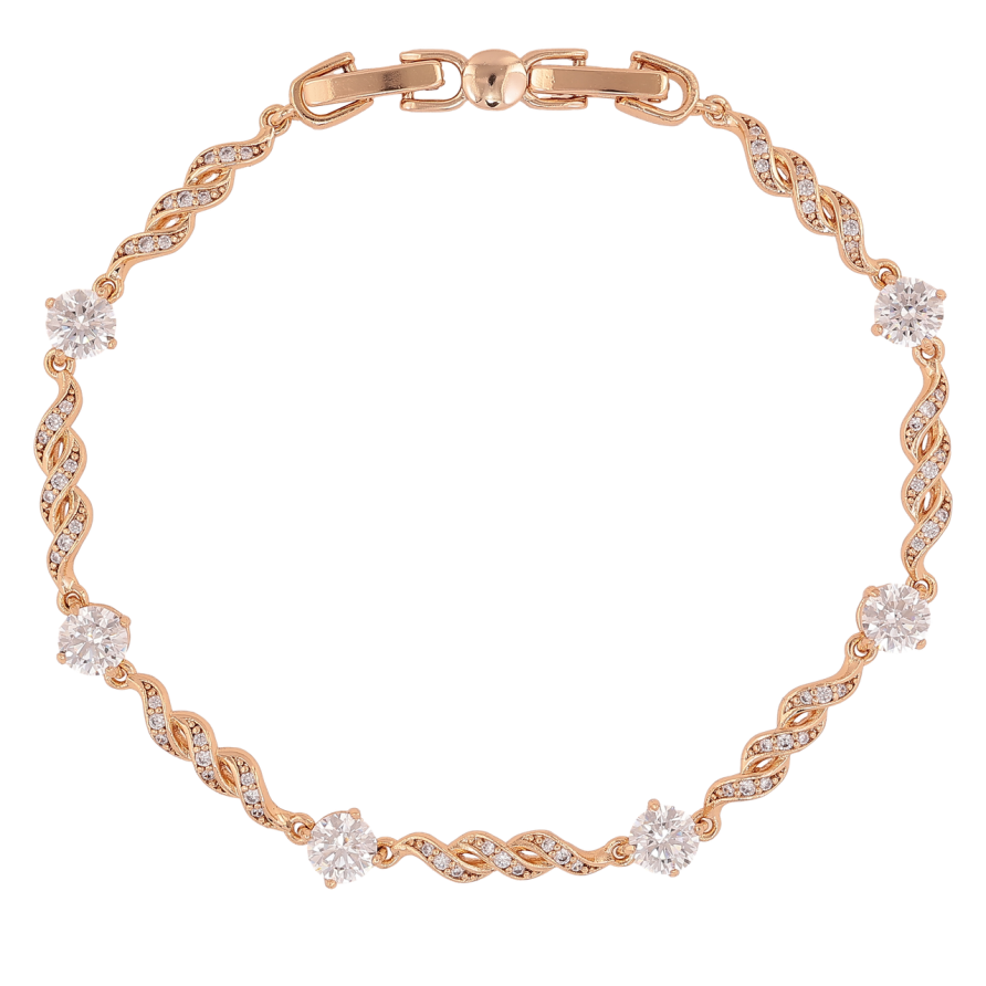 Браслет Xuping Позолота 18K «Витонченість» довжина з доп.замком 17.5,19.5см х 3.5мм фото №1