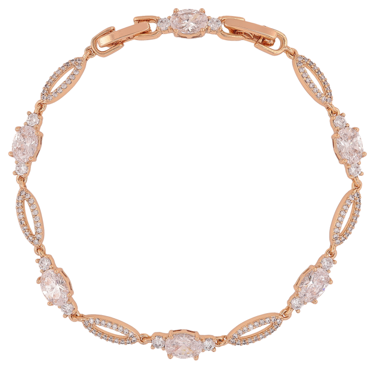 Браслет Xuping Позолота 18K «Кришталевий блиск» довжина з доп.замком 17.5,19.5см х 4-5мм фото №16