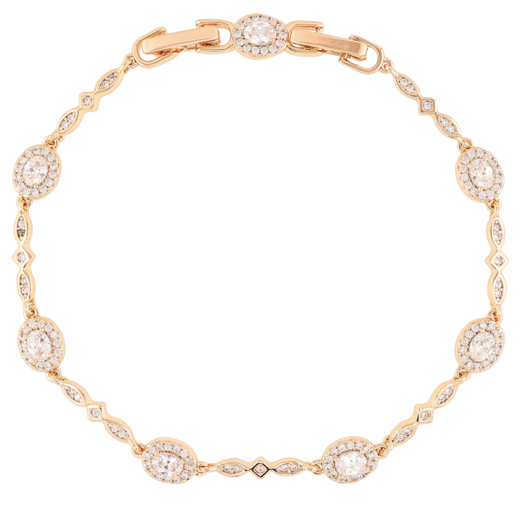 Браслет Xuping Позолота 18K «Інкрустація цирконієм» довжина з доп.замком 17,19см х 2-6мм фото №18