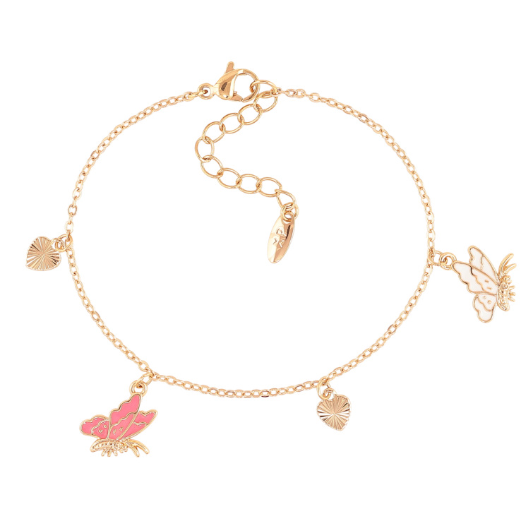 Браслет Xuping Позолота 18K Цепочка с подвесками длинна с доп.цепочкой 15.5-18.5см х 1.5мм фото №6