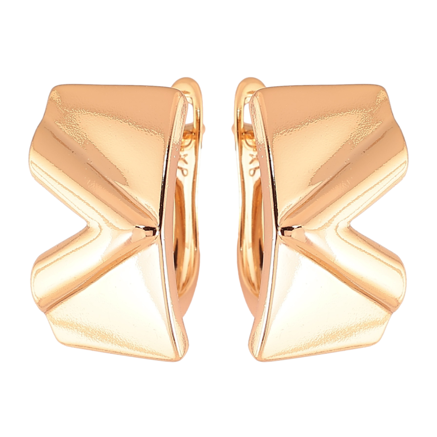 Сережки Xuping Позолота 18K англійський замок «Декоративний візерунок» фото №1