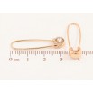Сережки Xuping Позолота 18K французький замок «Шпильки з цирконієм» фото №2