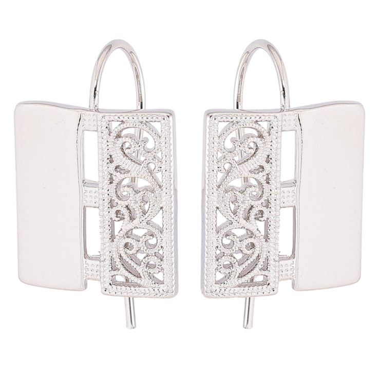 Сережки Xuping Родій французький замок «Ажурний різьблений візерунок» фото №19