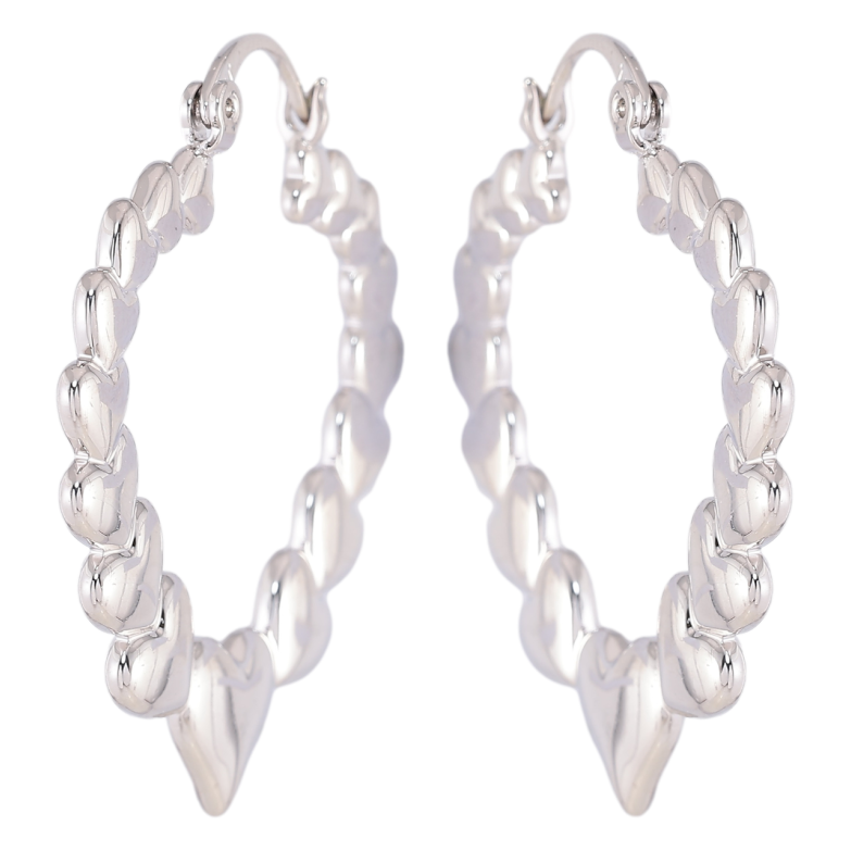 Сережки Xuping Родій замок-шпилька «Візерунок сердечками» фото №17