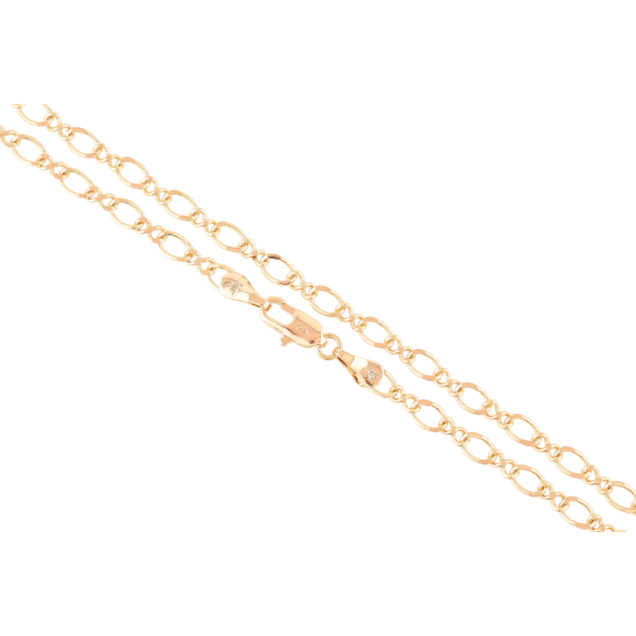 Цепочка Xuping Позолота 18K Плетение Фантазийное длинна 45см х 4мм фото №1