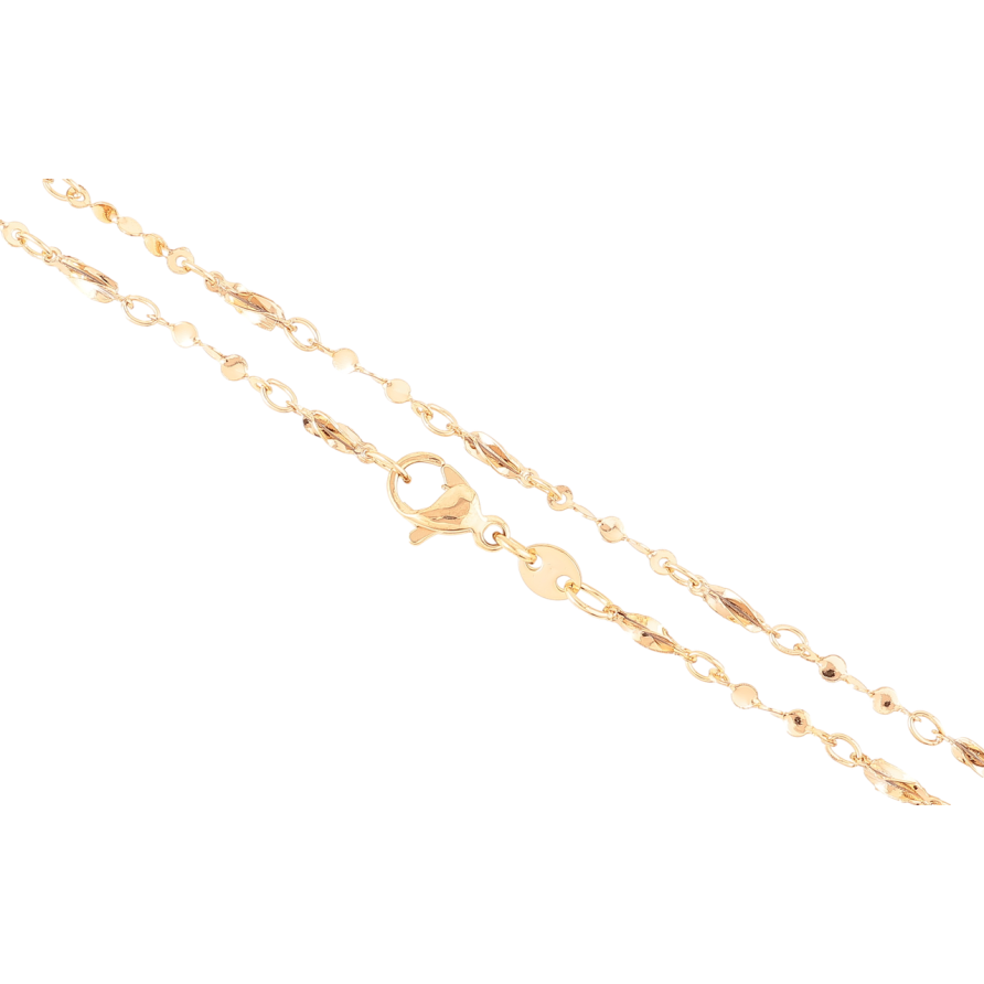 Ланцюжок Xuping Позолота 18K Плетіння Фантазійне» довжина 43см х 2мм фото №1