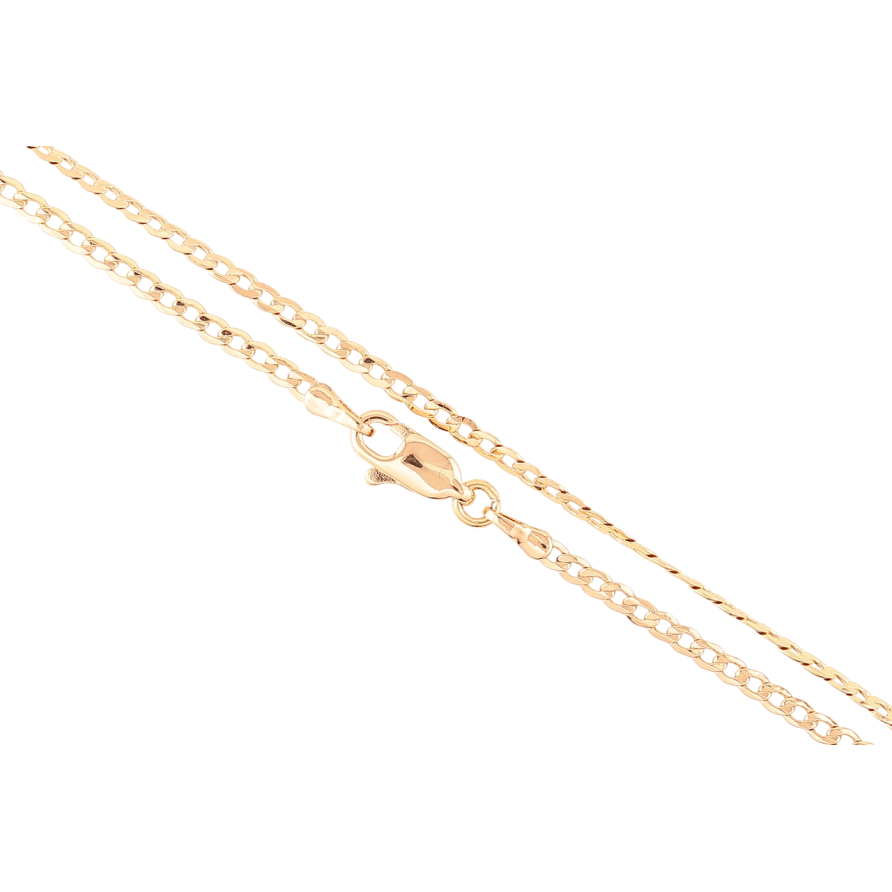 Ланцюжок Xuping Позолота 18K Плетіння Панцирне перекручене» довжина 49см х 2мм фото №1